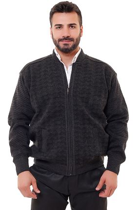 رویه طوسی مردانه اکریلیک KARBEY TRİKO - کد 98782597