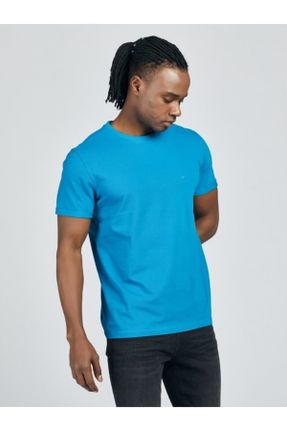 تی شرت آبی مردانه تکی کد 98993363