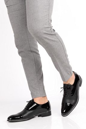 کفش کلاسیک مشکی مردانه چرم لاکی maximoda - کد 98997359