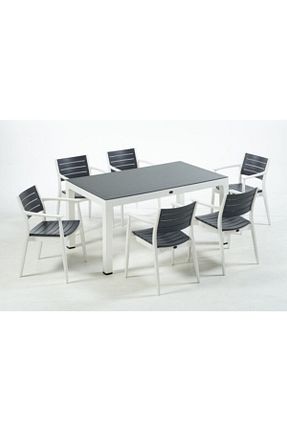 ست باغچه سفید پلاستیک Novussi - کد 54552937