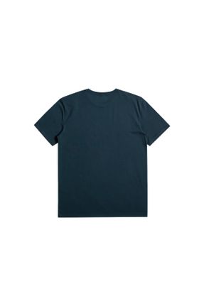 تی شرت سرمه ای مردانه Fitted یقه گرد پارچه ای کد 673000005