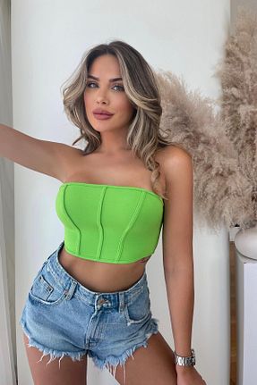 بلوز سبز زنانه ساده World Fashion Trends - کد 769680883