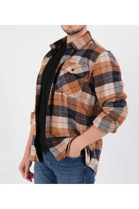 پیراهن قهوه ای مردانه اسلیم Cazador - کد 772794872