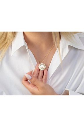 گردنبند نقره طلائی زنانه 925 عیار N!da Jewelry - کد 773060810