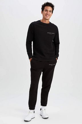 ست بالاتنه و پائین تنه مشکی مردانه بافتنی aynewmoda - کد 773140659