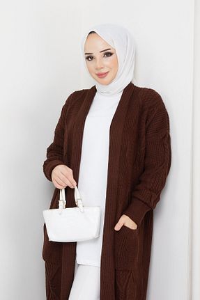 رویه حجاب قهوه ای زنانه رگولار Pamuk Butik - کد 773246126