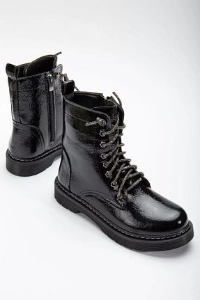 بوت / نیم بوت مشکی زنانه چرم مصنوعی SOFT FASHION - کد 773667931