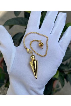 گردنبند جواهر زرد زنانه برنجی Asya Gems - کد 773484358