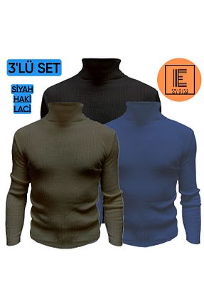 پلیور مشکی مردانه ساده EMKA GİYİM - کد 773520969