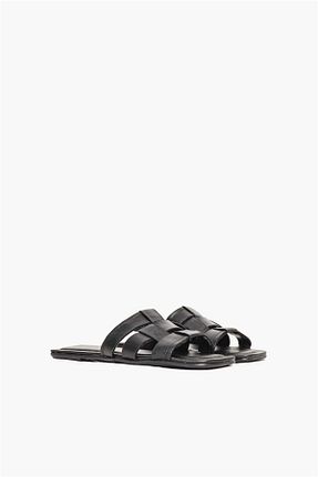 صندل مشکی زنانه پاشنه تخت Shoes & More - کد 773538211