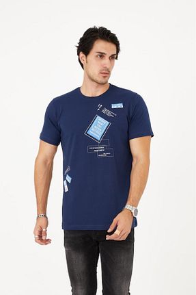 تیشرت سرمه ای مردانه رگولار Rey Polo - کد 773600448