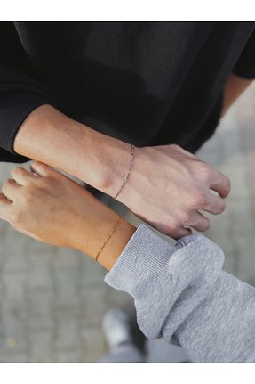 دستبند نقره طلائی زنانه 925 عیار minimojewels - کد 773580545