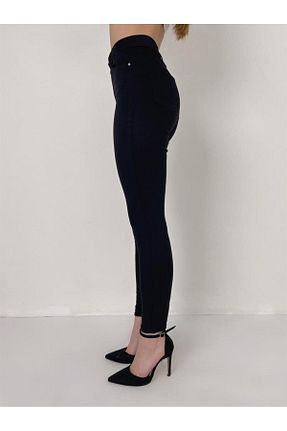 شلوار جین مشکی زنانه پاچه تنگ SANTA BELLA - کد 773648199