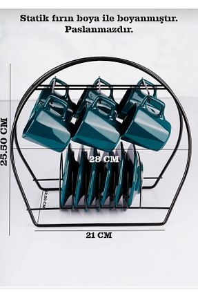 فنجان قهوه مشکی مس 6 نفره 0-99 ml کد 773136261