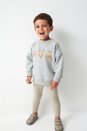 ست بالاتنه و پائین تنه آبی بچه گانه بافتنی Next Baby - کد 773149227