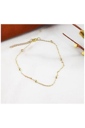 خلخال جواهر زرد زنانه روکش طلا Bijustore - کد 328450406