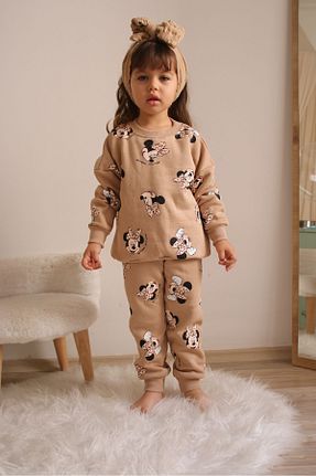 ست بالاتنه و پائین تنه قهوه ای بچه گانه بافت Pukka Boz - کد 772864320