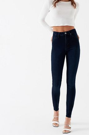 شلوار جین آبی زنانه پاچه تنگ byhaziran butik - کد 773472439