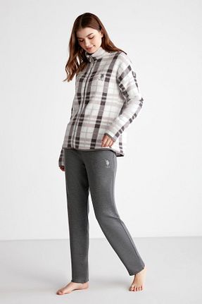ست لباس راحتی خاکی زنانه پنبه ای U.S. Polo Assn. - کد 755363962