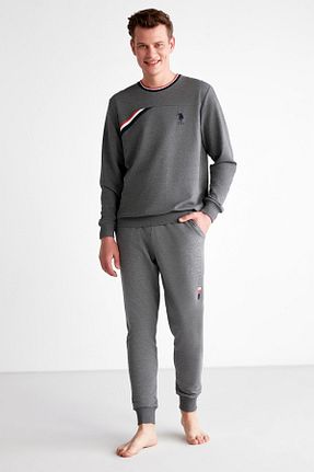 ست لباس راحتی طوسی مردانه ساده U.S. Polo Assn. - کد 752013391