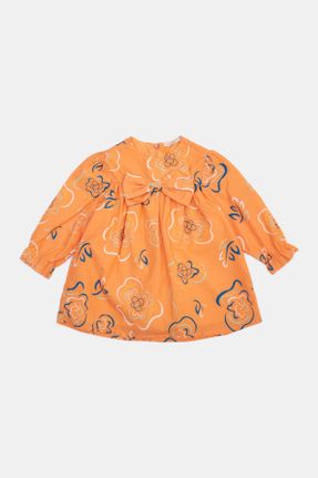 لباس نارنجی بچه گانه بافتنی رگولار آستین-بلند کد 652704245