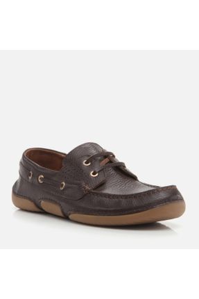 کفش کژوال قهوه ای مردانه چرم طبیعی پاشنه کوتاه ( 4 - 1 cm ) پاشنه ساده کد 752583539
