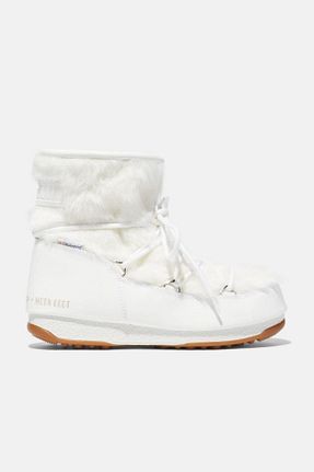 بوت / نیم بوت سفید زنانه پاشنه تخت Moon Boot - کد 141158234