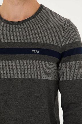 پلیور طوسی مردانه اسلیم U.S. Polo Assn. - کد 772950263