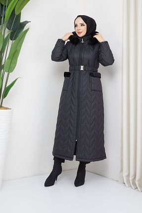 کاپشن حجاب مشکی زنانه رگولار Pamuk Butik - کد 773227591