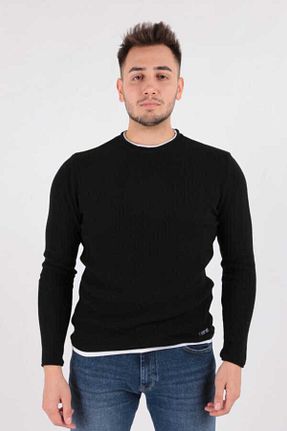 پلیور مشکی مردانه ساده Cazador - کد 773235847