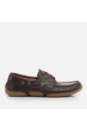 کفش کژوال قهوه ای مردانه چرم طبیعی پاشنه کوتاه ( 4 - 1 cm ) پاشنه ساده کد 752583539