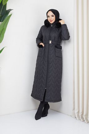 کاپشن حجاب مشکی زنانه رگولار Pamuk Butik - کد 773227591