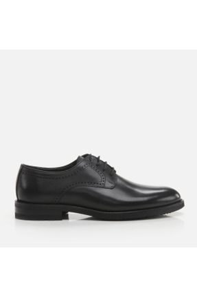 کفش کژوال مشکی مردانه چرم طبیعی پاشنه کوتاه ( 4 - 1 cm ) پاشنه ساده کد 760928318