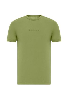 تی شرت سبز مردانه رگولار ویسکون کد 730139533