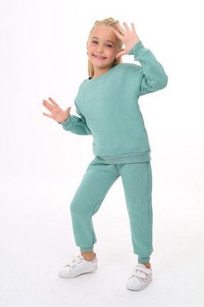 ست بالاتنه و پائین تنه سبز زنانه بافتنی YDBKStore - کد 773371917