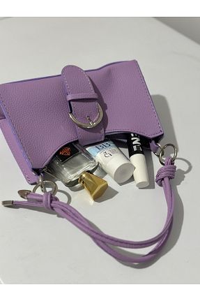 کیف دستی بنفش زنانه سایز متوسط MALVİNEYU - کد 773436334