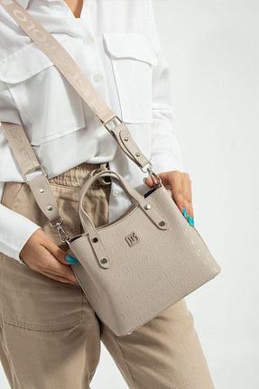 کیف دوشی طوسی زنانه چرم مصنوعی Just Polo - کد 773460396