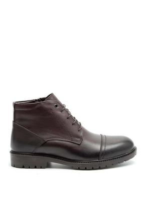 کفش کژوال قهوه ای مردانه چرم طبیعی پاشنه کوتاه ( 4 - 1 cm ) پاشنه ساده کد 773640561