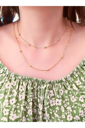 گردنبند جواهر طلائی زنانه پوشش لاکی کد 773537138