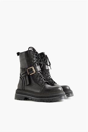 بوت / نیم بوت مشکی زنانه جیر Shoes & More - کد 359404534