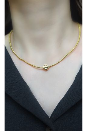 گردنبند جواهر طلائی زنانه پوشش لاکی کد 773565849