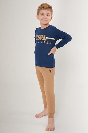 ست لباس راحتی سرمه ای بچه گانه ساده U.S. Polo Assn. - کد 773871139