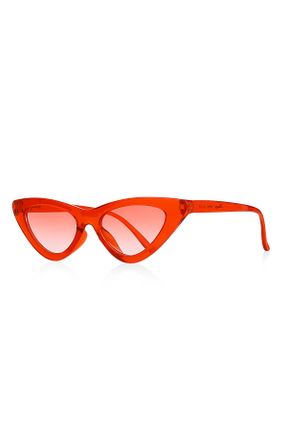 عینک آفتابی نارنجی زنانه 51 UV400 مات گربه ای کد 358941013