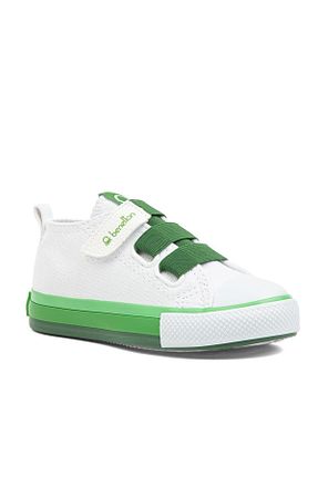 کفش پیاده روی سفید بچه گانه پارچه ای United Colors of Benetton - کد 774629486
