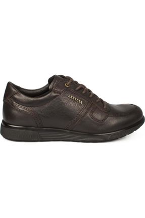 کفش کژوال قهوه ای مردانه چرم طبیعی پاشنه کوتاه ( 4 - 1 cm ) پاشنه ساده کد 133395712