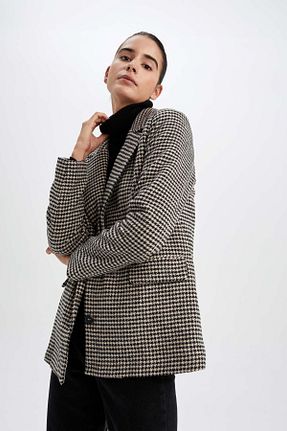 کت بلیزر بژ زنانه پلی استر Defacto - کد 376018217