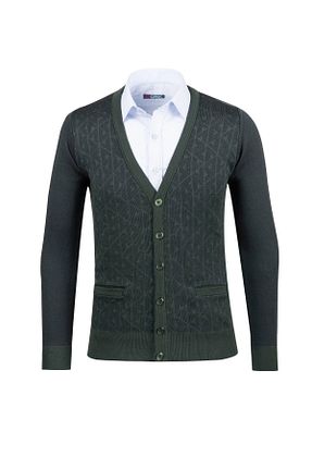 رویه طوسی مردانه اکریلیک Çizgi Triko - کد 767332410