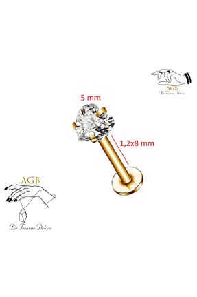 پیرسینگ نارنجی زنانه agbtasarım - کد 774964626