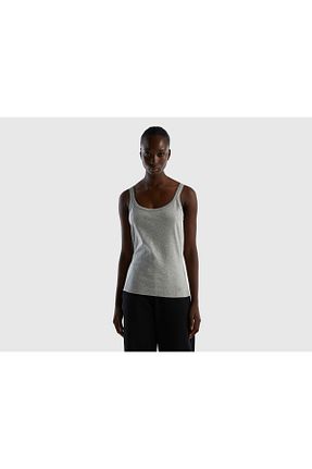 رکابی اسپرت طوسی زنانه %100 پنبه United Colors of Benetton - کد 773771365