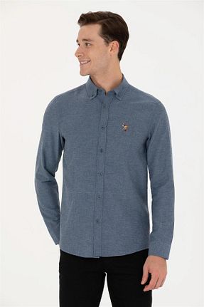پیراهن سرمه ای مردانه اسلیم فیت U.S. Polo Assn. - کد 773785171